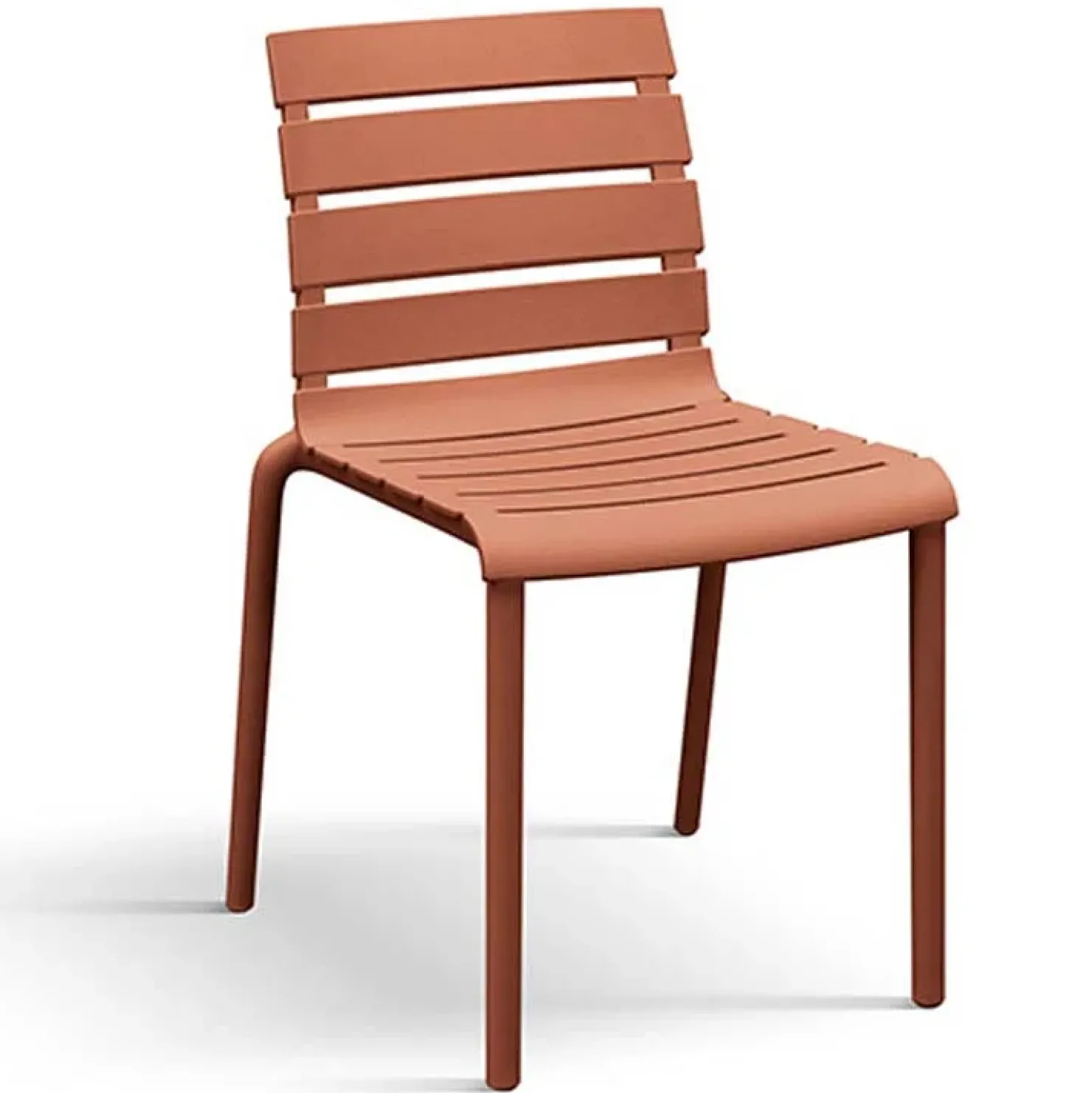 Garnero Arredamenti Sedia da giardino esterno bar dehors impilabile in polipropilene Cesca Arancio
