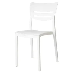 Garnero Arredamenti Sedia da giardino esterno bar dehors impilabile polipropilene Greta Bianco Clearance