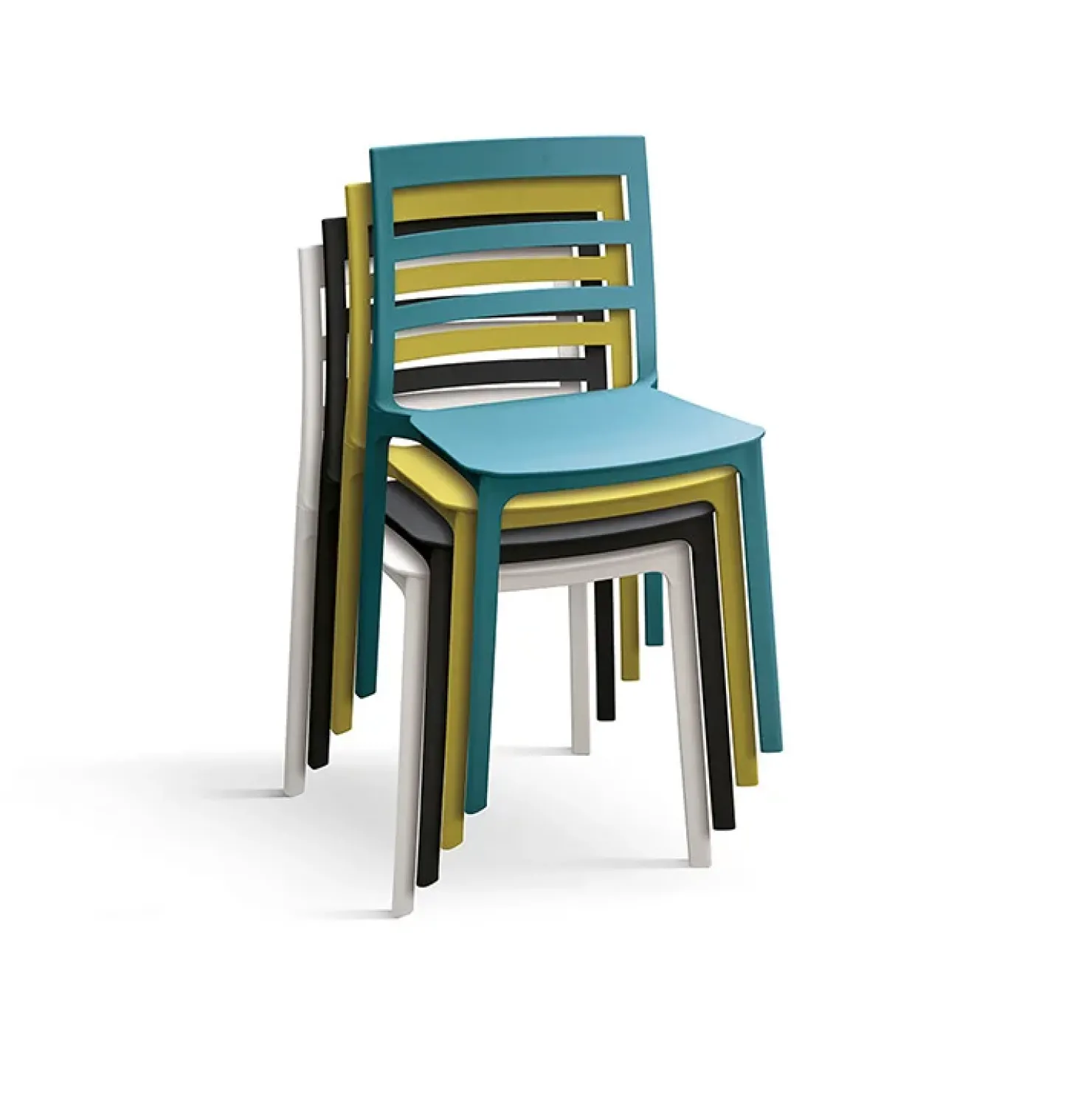 Garnero Arredamenti Sedia da giardino esterno bar dehors impilabile polipropilene Nature Nero Online