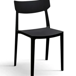 Garnero Arredamenti Sedia da giardino esterno bar dehors impilabile polipropilene Hans Nero Best