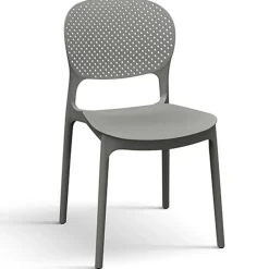 Garnero Arredamenti Sedia da giardino esterno bar dehors impilabile in polipropilene Elbow Grigio Clearance