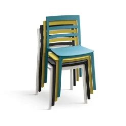 Garnero Arredamenti Sedia da giardino esterno bar dehors impilabile polipropilene Nature Bianco Sale