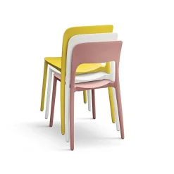 Garnero Arredamenti Sedia da giardino esterno bar dehors impilabile polipropilene grigia Halyard Grigio Sale