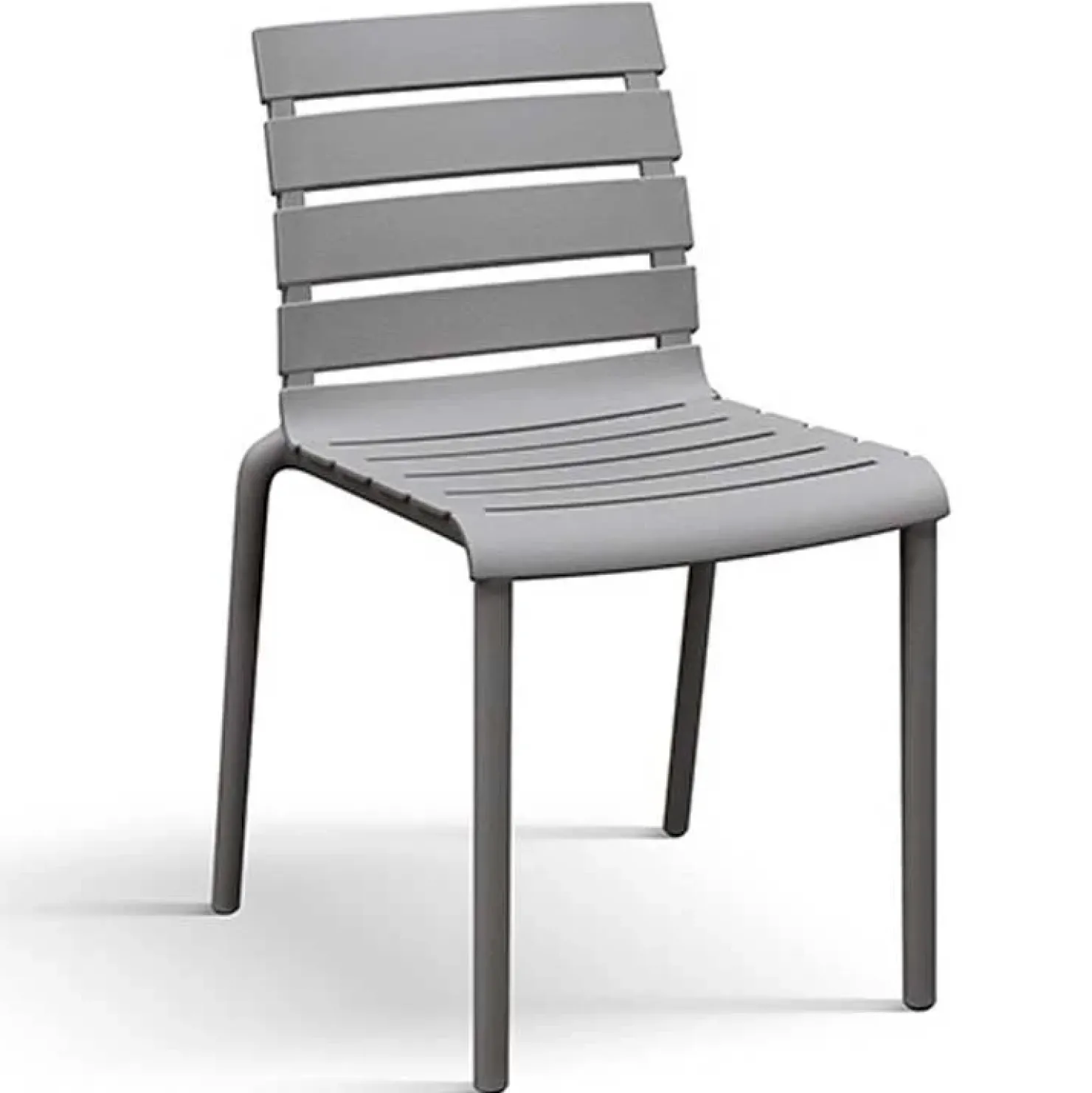 Garnero Arredamenti Sedia da giardino esterno bar dehors impilabile in polipropilene Cesca Grigio Discount