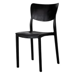 Garnero Arredamenti Sedia da giardino impilabile esterno bar dehors polipropilene Tania Nero Outlet