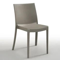 Garnero Arredamenti Sedia da giardino impilabile plastica Olbia Tortora Best