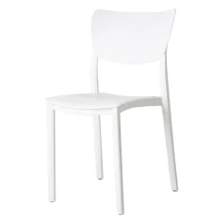 Garnero Arredamenti Sedia da giardino impilabile esterno bar dehors polipropilene Tania Bianco Hot