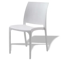 Garnero Arredamenti Sedia da giardino impilabile polipropilene bianca Tape Gihome® Bianco Online