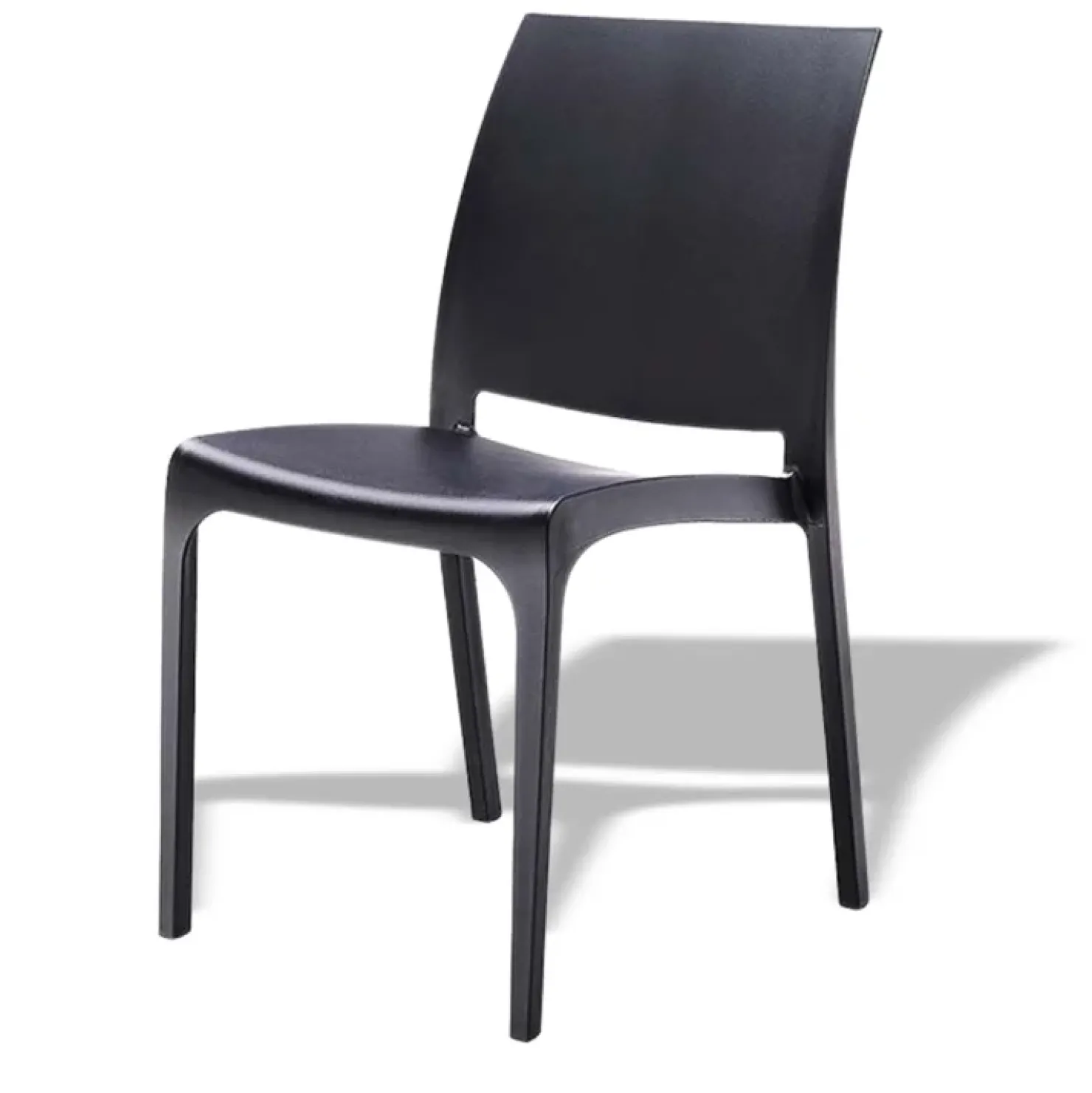 Garnero Arredamenti Sedia da giardino impilabile polipropilene Tape Gihome® Nero Sale