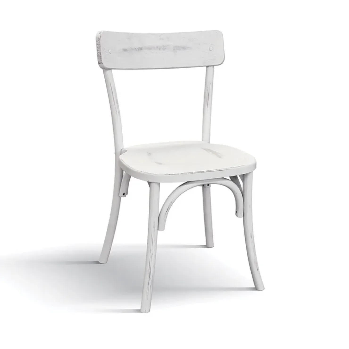 Garnero Arredamenti Sedia da pranzo classica in legno Curzio Bianco Outlet