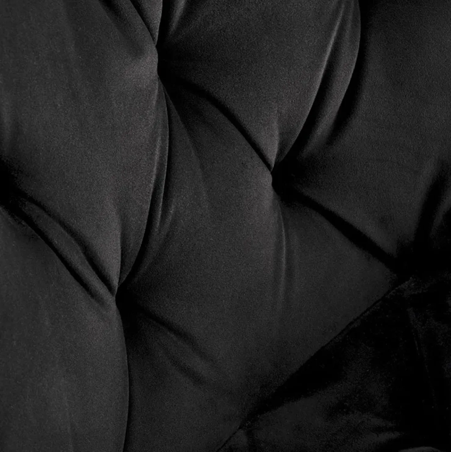 Garnero Arredamenti Sedia da pranzo imbottita in velluto Sango Nero New