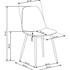 Garnero Arredamenti Sedia da pranzo imbottita in velluto verde Amos Hot