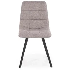 Garnero Arredamenti Sedia da pranzo imbottita in tessuto nero  Kristen Grigio Sale