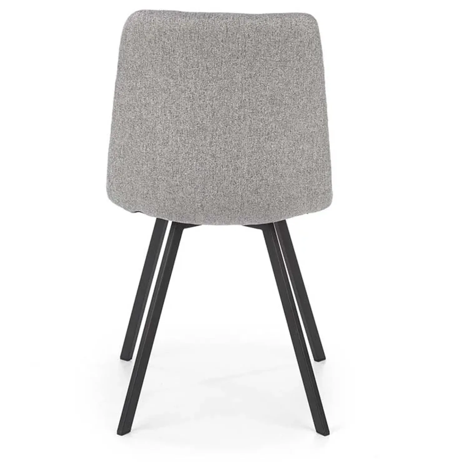 Garnero Arredamenti Sedia da pranzo imbottita in tessuto nero Kristen Grigio Sale