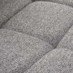 Garnero Arredamenti Sedia da pranzo imbottita in tessuto nero Kristen Grigio Sale