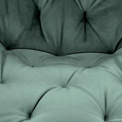 Garnero Arredamenti Sedia da pranzo imbottita in velluto scuro nero Sango Verde Best