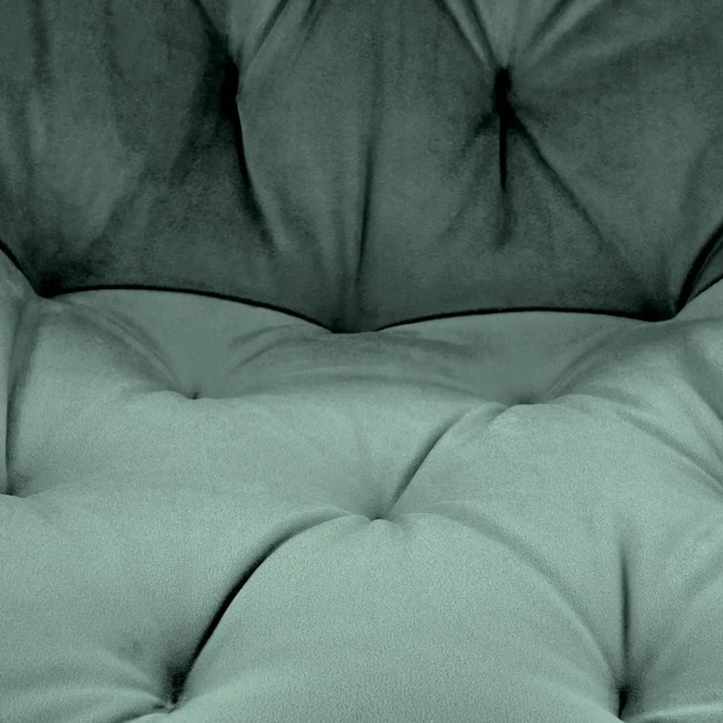 Garnero Arredamenti Sedia da pranzo imbottita in velluto scuro nero Sango Verde Best