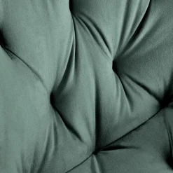 Garnero Arredamenti Sedia da pranzo imbottita in velluto scuro nero Sango Verde Best