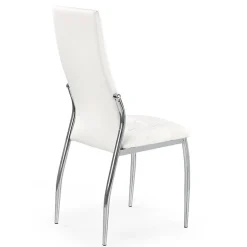 Garnero Arredamenti Sedia da pranzo imbottita in ecopelle Sveva Gihome® Bianco Best