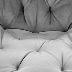 Garnero Arredamenti Sedia da pranzo imbottita in velluto nero Sango Grigio Best