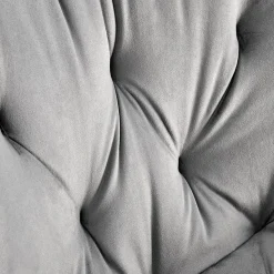 Garnero Arredamenti Sedia da pranzo imbottita in velluto nero Sango Grigio Best