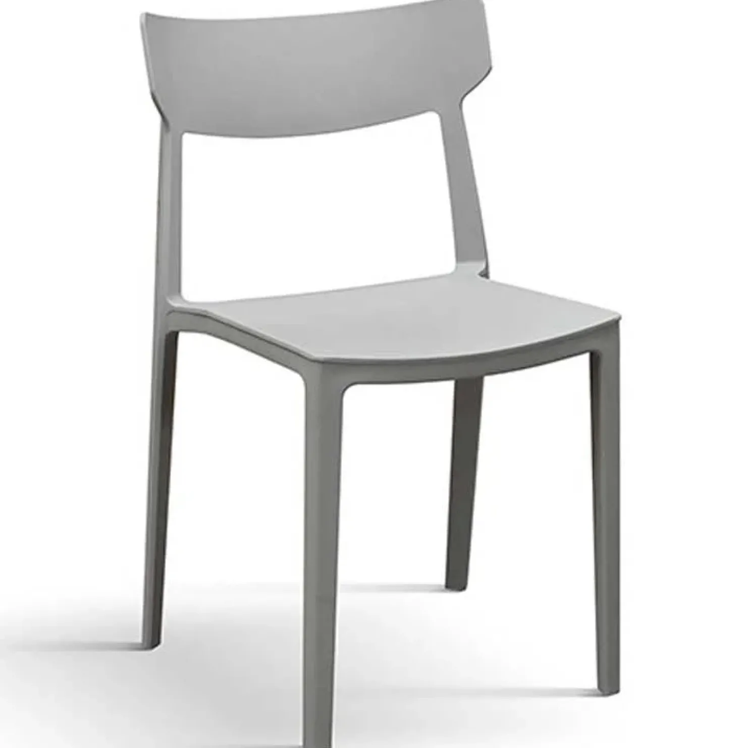 Garnero Arredamenti Sedia da pranzo impilabile moderna in polipropilene Hans Grigio Online