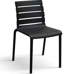 Garnero Arredamenti Sedia da pranzo impilabile moderna in polipropilene Cesca Nero Discount