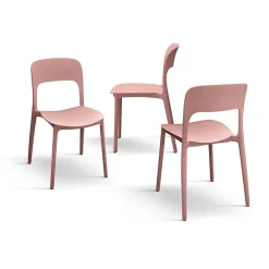 Garnero Arredamenti Sedia da pranzo impilabile moderna polipropilene Halyard Rosa Sale