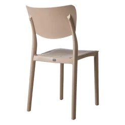 Garnero Arredamenti Sedia da pranzo impilabile polipropilene beige Tania Tortora Discount