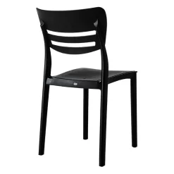Garnero Arredamenti Sedia da pranzo impilabile moderna polipropilene Greta Nero Online