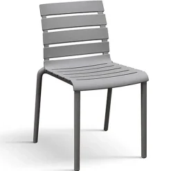 Garnero Arredamenti Sedia da pranzo impilabile moderna in polipropilene Cesca Grigio Discount