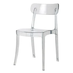 Garnero Arredamenti Sedia da pranzo impilabile policarbonato trasparente Cristallo