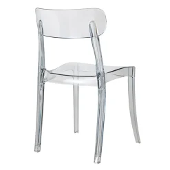 Garnero Arredamenti Sedia da pranzo impilabile policarbonato trasparente Cristallo