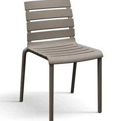 Garnero Arredamenti Sedia da pranzo impilabile moderna in polipropilene Cesca Tortora