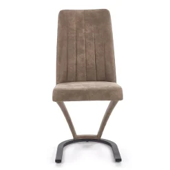 Garnero Arredamenti Sedia da pranzo in ecopelle design moderno marrone Moka Outlet