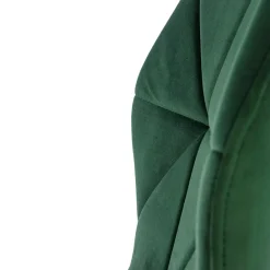 Garnero Arredamenti Sedia da pranzo in tessuto moderna scuro nero Cotton Verde