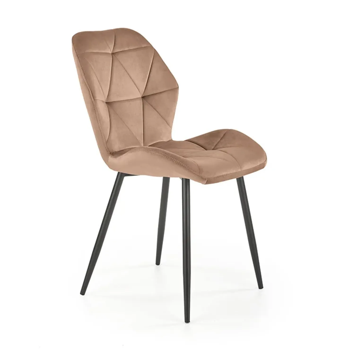 Garnero Arredamenti Sedia da pranzo in tessuto moderna nero Cotton Beige Discount