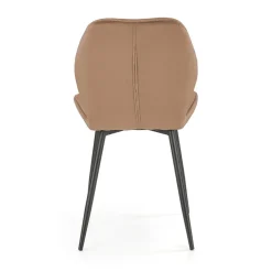 Garnero Arredamenti Sedia da pranzo in tessuto moderna nero Cotton Beige Discount