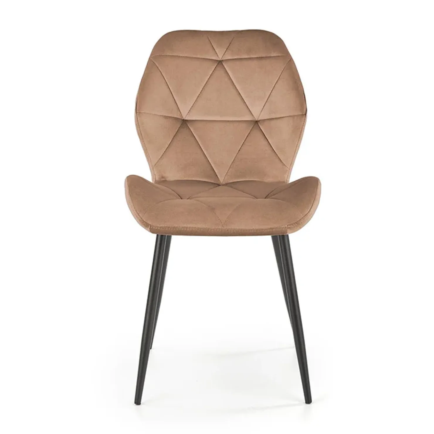 Garnero Arredamenti Sedia da pranzo in tessuto moderna nero Cotton Beige Discount