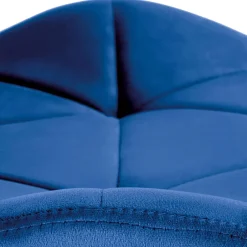 Garnero Arredamenti Sedia da pranzo in tessuto moderna nero Cotton Blu Best