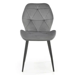 Garnero Arredamenti Sedia da pranzo in tessuto moderna nero Cotton Grigio Online