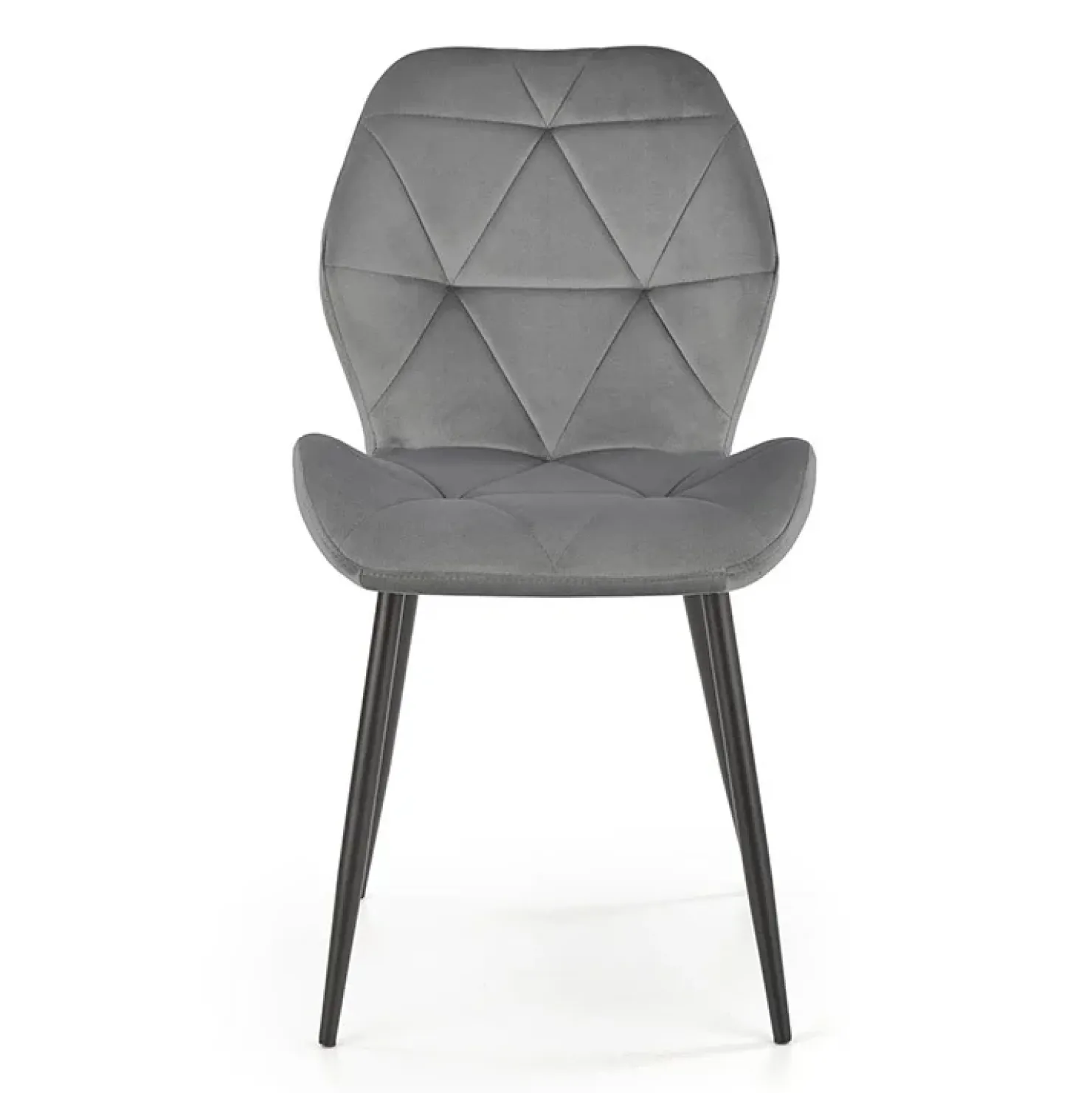 Garnero Arredamenti Sedia da pranzo in tessuto moderna nero Cotton Grigio Online