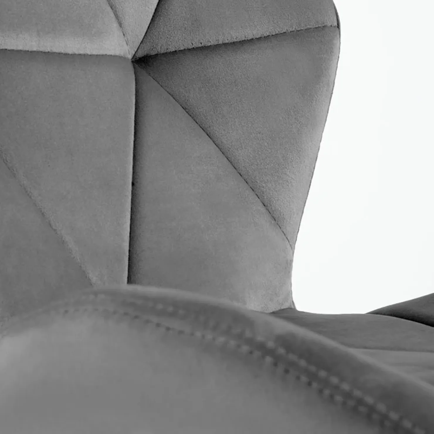 Garnero Arredamenti Sedia da pranzo in tessuto moderna nero Cotton Grigio Online