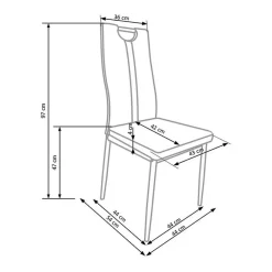 Garnero Arredamenti Sedia da pranzo moderna in ecopelle avorio con gambe in acciaio Ginevra Gihome® Bianco Sale