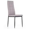 Garnero Arredamenti Sedia da pranzo moderna in tessuto grigio e metallo nero Ylenia Hot