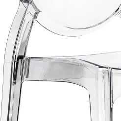 Garnero Arredamenti Sedia da pranzo policarbonato trasparente impilabile Elisabeth Gihome® Clearance