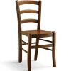 Garnero Arredamenti Sedia da pranzo stile arte povera noce Naomi Gihome® Discount
