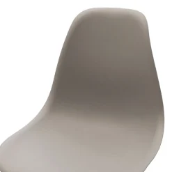 Garnero Arredamenti Sedia da pranzo stile scandinavo in polipropilene gambe legno Efesto Grigio Best