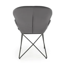 Garnero Arredamenti Sedia da sala moderna in tessuto Farro Grigio Discount