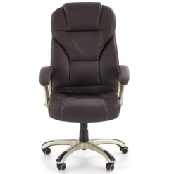 Garnero Arredamenti Sedia da ufficio classica in ecopelle marrone ottone Eclipse Best